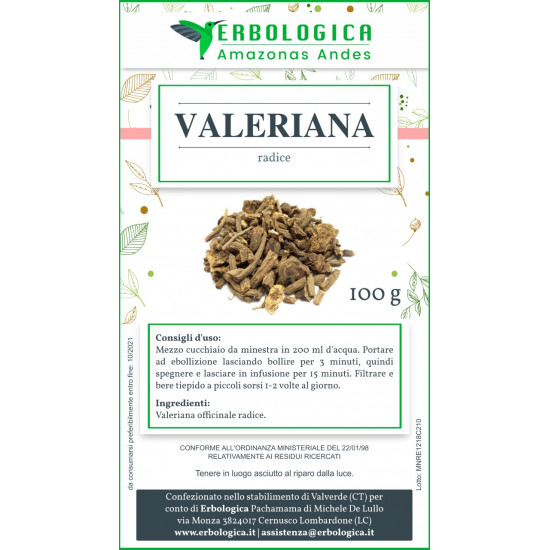 Valeriana tisana 500 grammi Valeriana tisana 500 grammi