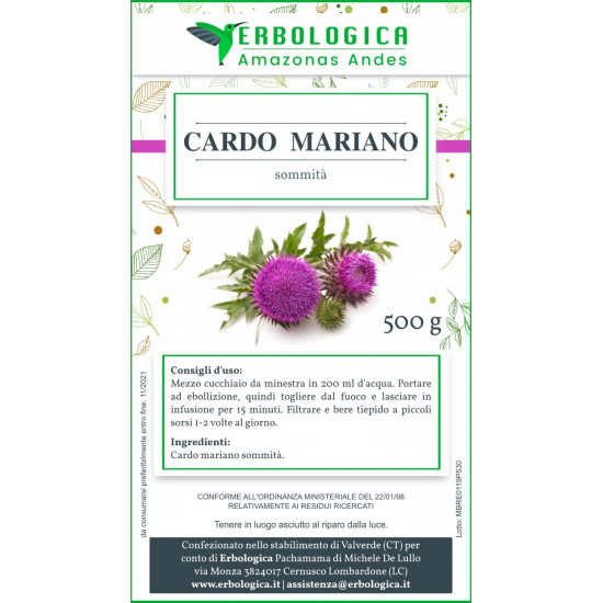 Tisana al Cardo mariano 500 grammi Tisana al Cardo mariano 500 grammi