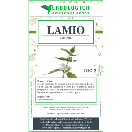 Lamio bianco taglio tisana 500 grammi Lamio bianco taglio tisana 500 grammi