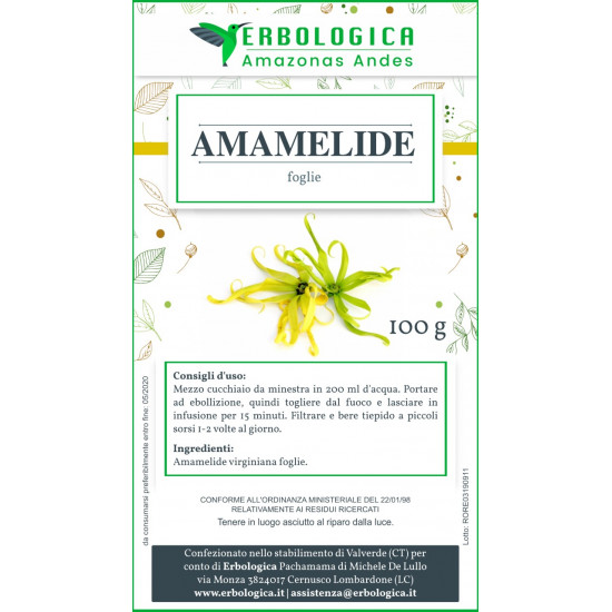 Amamelide Virginiana taglio tisana 500 grammi Amamelide Virginiana taglio tisana 500 grammi