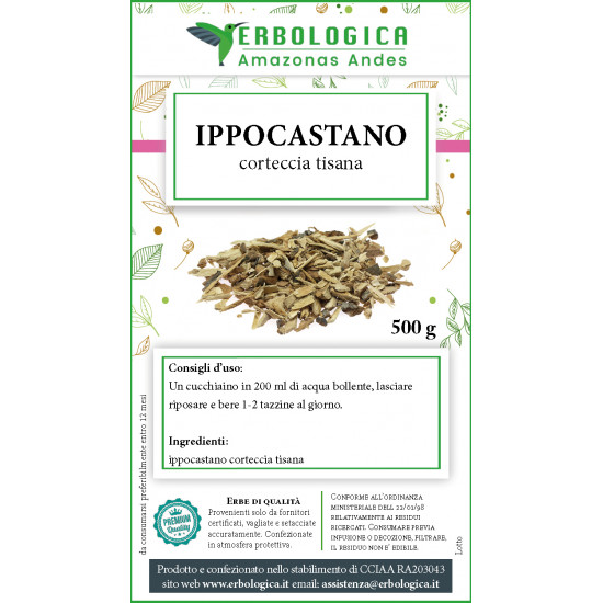 Ippocastano corteccia tisana 500 grammi Ippocastano corteccia tisana 500 grammi