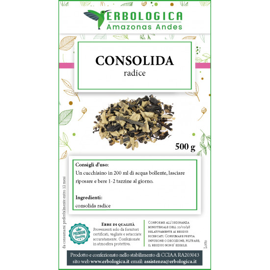 Consolida radice tisana 500 grammi Consolida radice tisana 500 grammi
