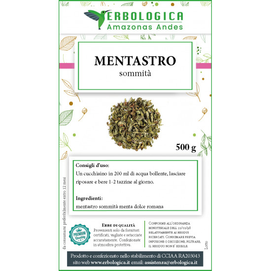 Mentastro sommità tisana 500 grammi Mentastro sommità tisana 500 grammi