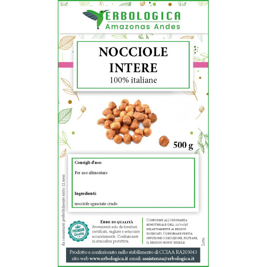 Nocciole sgusciate intere Italiane 500 grammi Nocciole sgusciate intere Italiane 500 grammi