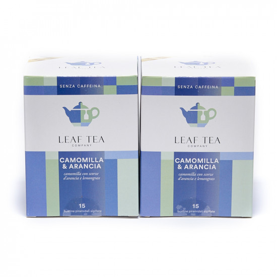 Tisana camomilla e arancia 15 bustine piramidali 2 confezioni Tisana camomilla e arancia 15 bustine piramidali 2 confezioni