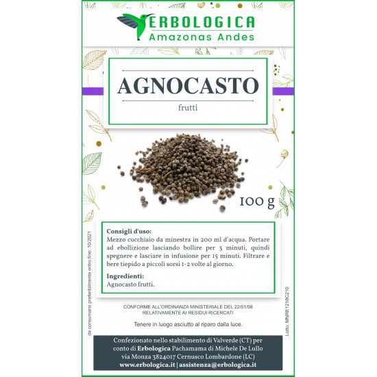 Agnocasto tisana 100 grammi Agnocasto tisana 100 grammi