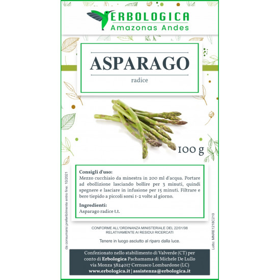 Asparago radice tisana 100 grammi Asparago radice tisana 100 grammi