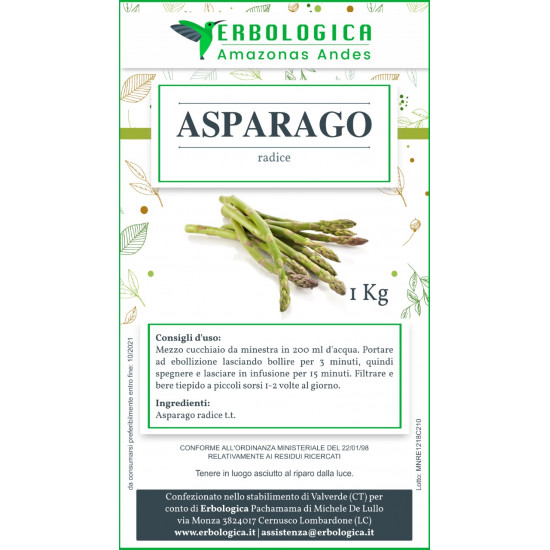 Asparago radice taglio tisana 1kg Asparago radice taglio tisana 1kg