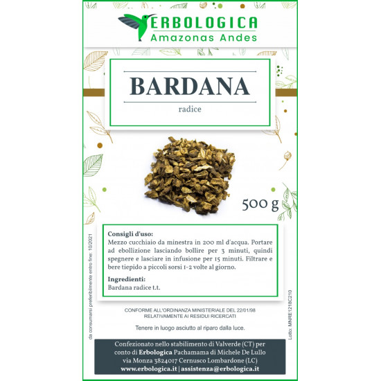 Bardana radice taglio tisana 500 grammi Bardana radice taglio tisana 500 grammi