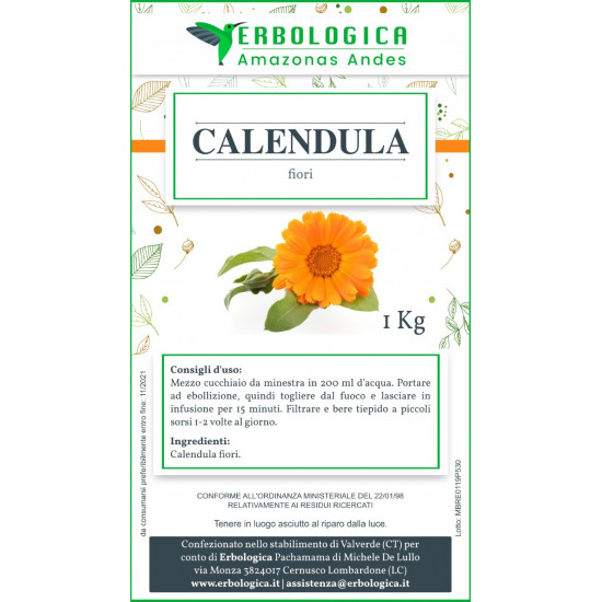 Calendula tisana formato da 1 kg Calendula tisana formato da 1 kg