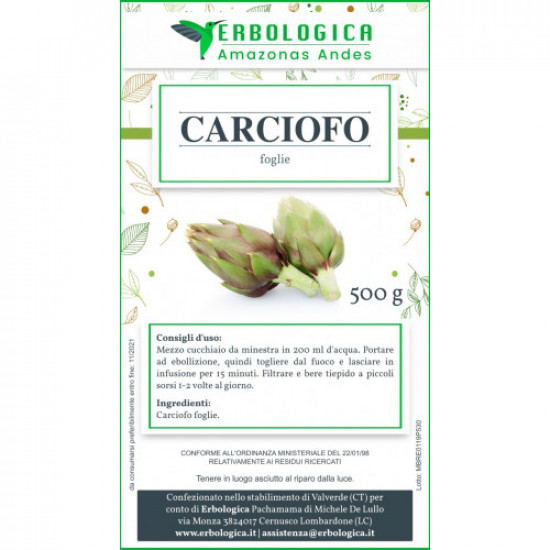 Carciofo taglio tisana 500 grammi Carciofo taglio tisana 500 grammi