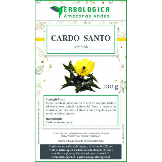 Cardo Santo tisana 100 grammi Cardo Santo tisana 100 grammi