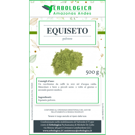 Equiseto in polvere 500 grammi Equiseto in polvere 500 grammi
