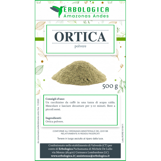 Ortica polvere spezia 500 grammi Ortica polvere spezia 500 grammi