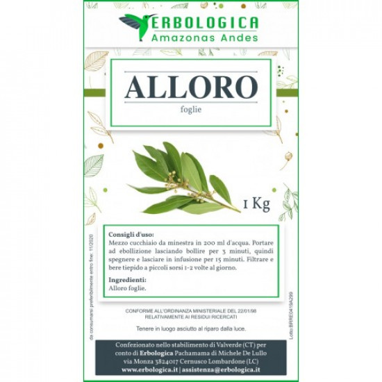 Alloro foglie taglio tisana 1 kg Alloro foglie taglio tisana 1 kg
