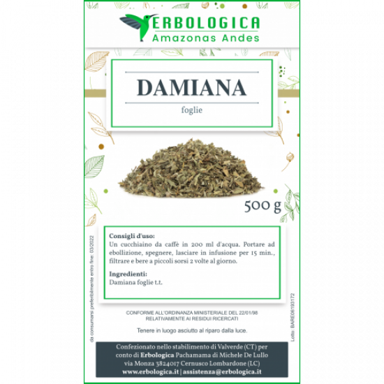 Damiana tisana 500 grammi Damiana tisana 500 grammi
