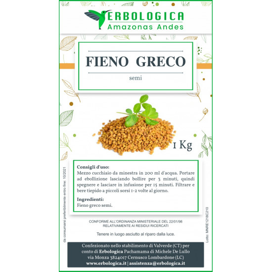 Fieno greco semi 1 kg Fieno greco semi 1 kg