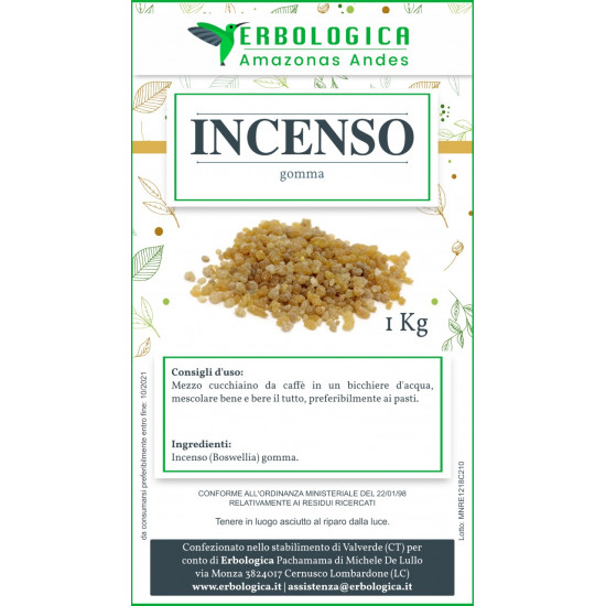 Incenso Gomma Boswelia 1 kg Incenso Gomma Boswelia 1 kg