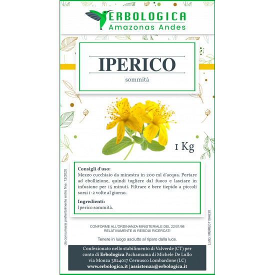 Iperico taglio tisana formato da 1kg Iperico taglio tisana formato da 1kg