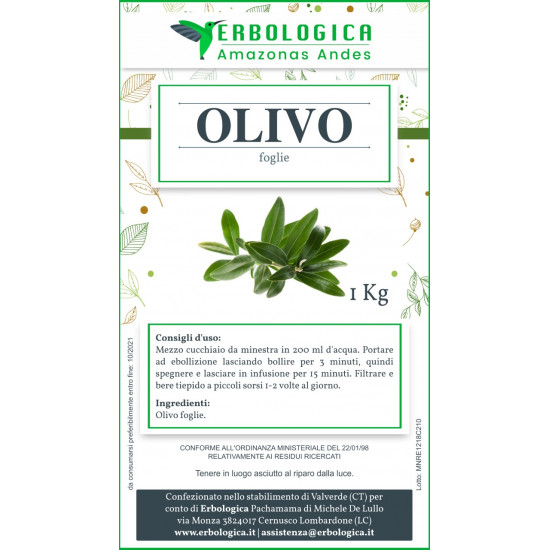 Olivo foglie tisana 1 kg Olivo foglie tisana 1 kg