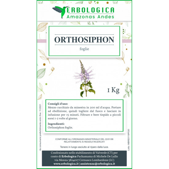 Orthosiphon foglie tisana formato da 1 kg Orthosiphon foglie tisana formato da 1 kg