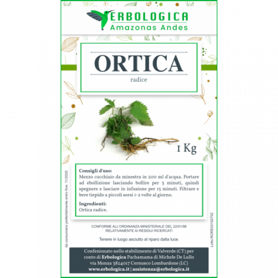 Ortica radice taglio tisana formato da 1 kg Ortica radice taglio tisana formato da 1 kg