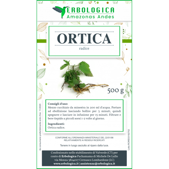 Ortica radice taglio tisana 500 grammi Ortica radice taglio tisana 500 grammi