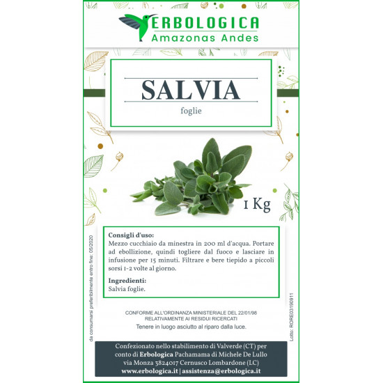 Salvia officinale tisana 1 kg Salvia officinale tisana 1 kg