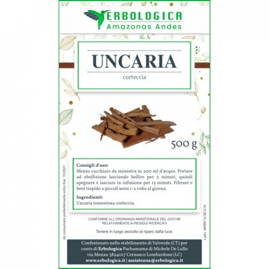 Uncaria tomentosa corteccia 500 grammi Uncaria tomentosa corteccia 500 grammi