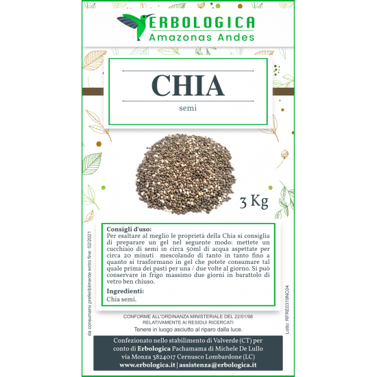 Semi di chia 3 kg Semi di chia 3 kg
