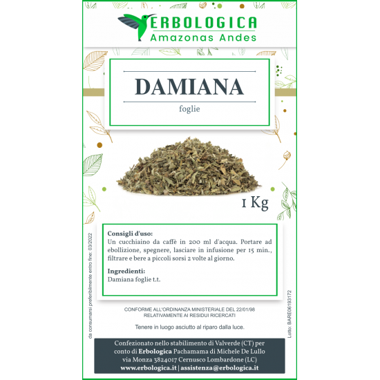 Damiana tisana 100 grammi Damiana tisana 100 grammi
