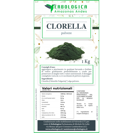 Clorella in polvere 100 grammi