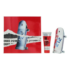 Carolina Herrera 212 Heroes Gift Set 90ml EDT + 100ml Shower Gel + 10ml EDT