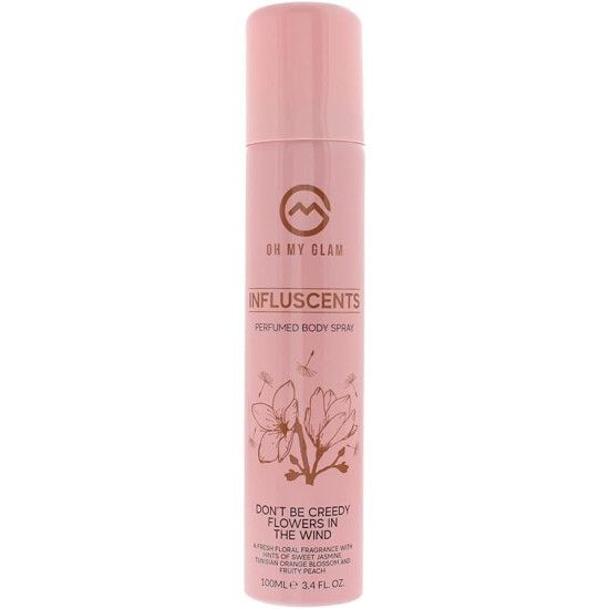 Oh My Glam Influscents Body Spray 100ml - Don't Be Creedy: Flowers In The Wind Oh My Glam Influscents Body Spray 100ml - Don't Be Creedy: Flowers In The Wind