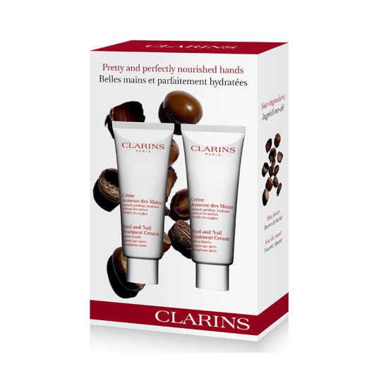 Clarins Confezione Regalo 2 x 100ml Trattamento Mani & Unghie Clarins Confezione Regalo 2 x 100ml Trattamento Mani & Unghie