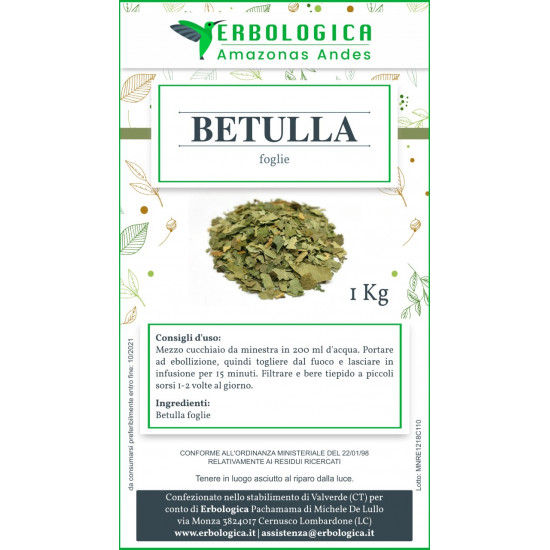 Tisana alla betulla 500 grammi Tisana alla betulla 500 grammi