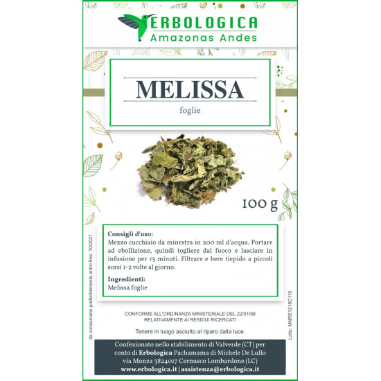 Melissa tisana 500 grammi Melissa tisana 500 grammi