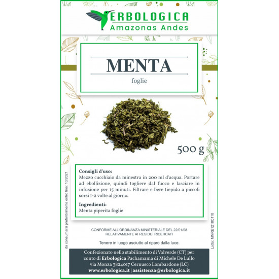 Menta piperita tisana Menta piperita tisana