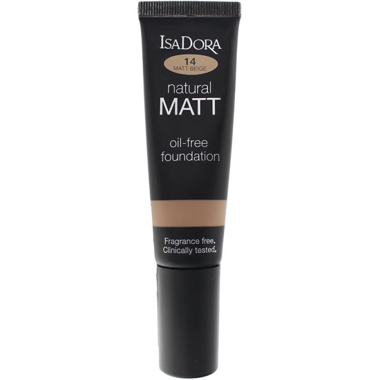 IsaDora Natural Matt Oil-Free Foundation 35ml - 14 Beige