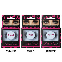Katie Price Ciglia Finte Set Regalo 4 x Thame + 4 x Wild + 4 x Fierce