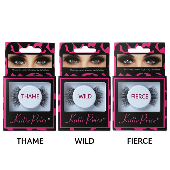 Katie Price Ciglia Finte Set Regalo 4 x Thame + 4 x Wild + 4 x Fierce Katie Price Ciglia Finte Set Regalo 4 x Thame + 4 x Wild + 4 x Fierce