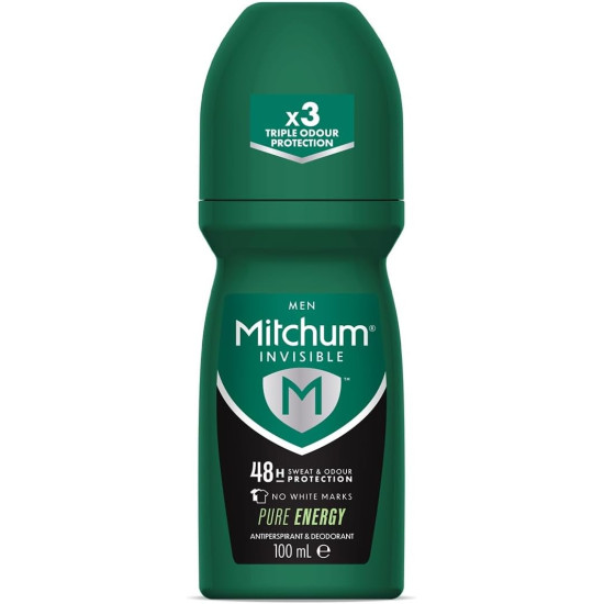 Mitchum Invisible 48HR Pure Energy Roll On 100ml Mitchum Invisible 48HR Pure Energy Roll On 100ml