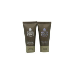 Molton Brown Set Regalo 30ml Coco & Sandalwood Lozione Corpo + 30ml White Sandalwood Body Wash