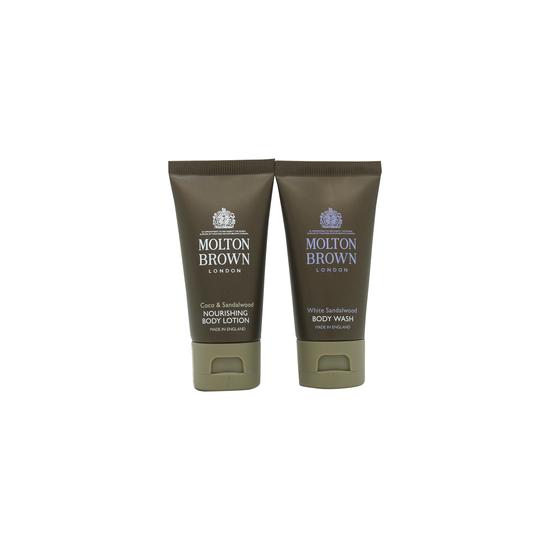 Molton Brown Set Regalo 30ml Coco & Sandalwood Lozione Corpo + 30ml White Sandalwood Body Wash Molton Brown Set Regalo 30ml Coco & Sandalwood Lozione Corpo + 30ml White Sandalwood Body Wash