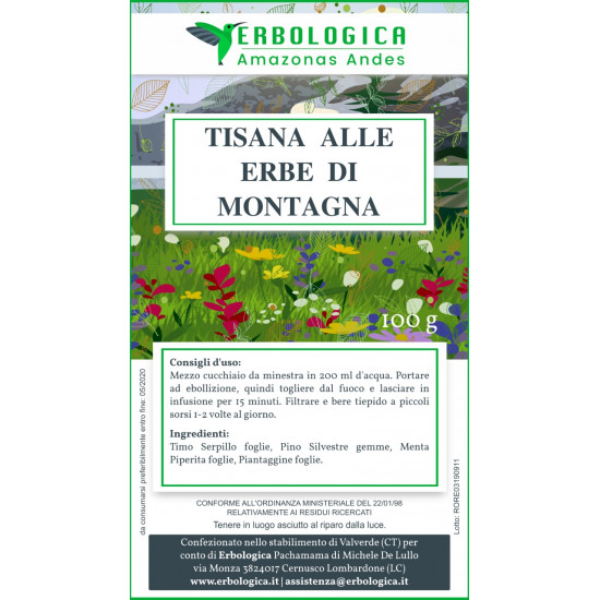 Tisana all'erbe di montagna Tisana all'erbe di montagna