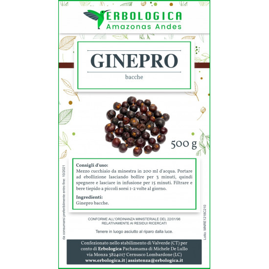 Ginepro bacche tisana 500 grammi Ginepro bacche tisana 500 grammi
