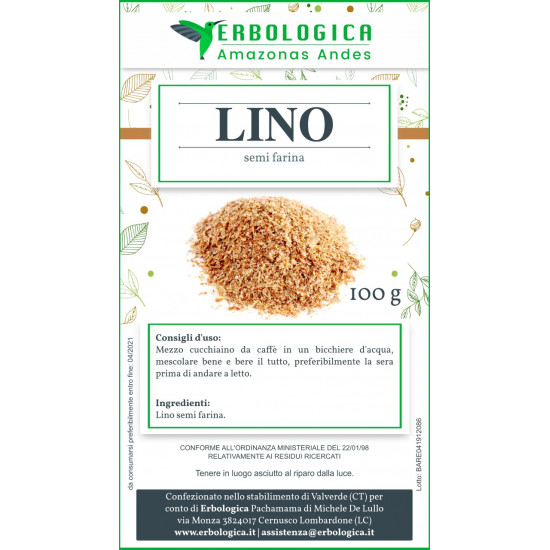 Lino semi farina 500 grammi Lino semi farina 500 grammi