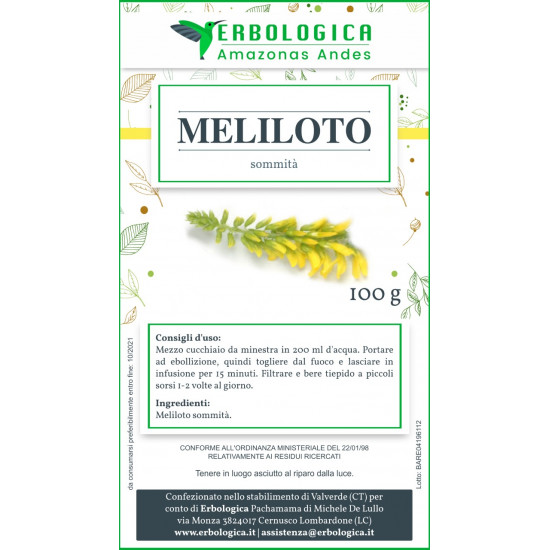 Meliloto pianta taglio tisana 500 grammi Meliloto pianta taglio tisana 500 grammi