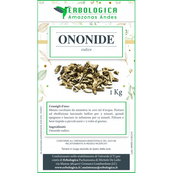 Ononide spinosa radice taglio tisana 500 grammi Ononide spinosa radice taglio tisana 500 grammi