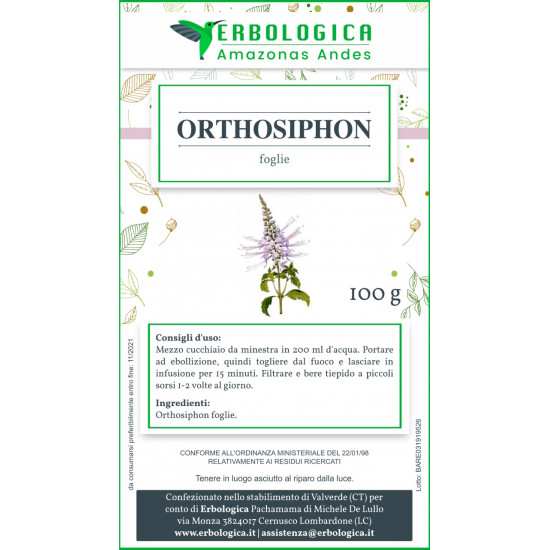 Orthosiphon foglie 500 grammi taglio tisana Orthosiphon foglie 500 grammi taglio tisana